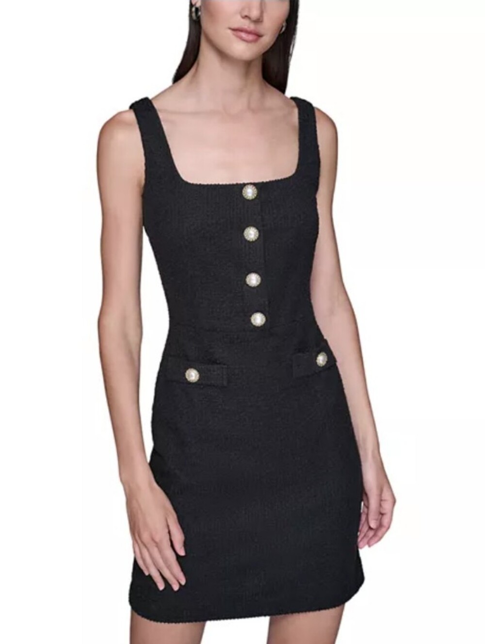 KARL LAGERFELD PARIS Tweed Sheath Dress